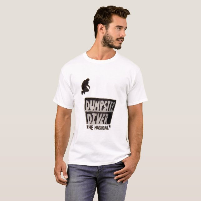 Dumpster Diver musical™ T-shirt för manar (Hel framsida)