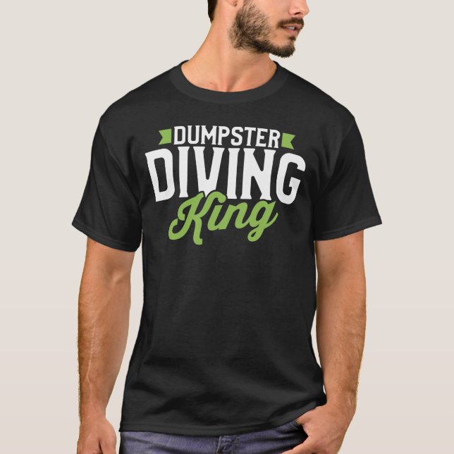 Dumpster Diving Kung T Shirt (Framsida)