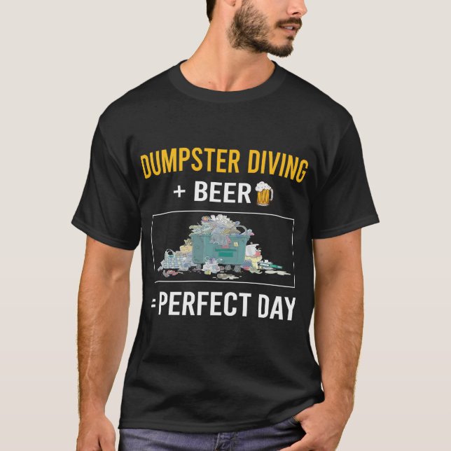 Dumpster dykning av öl t shirt (Framsida)