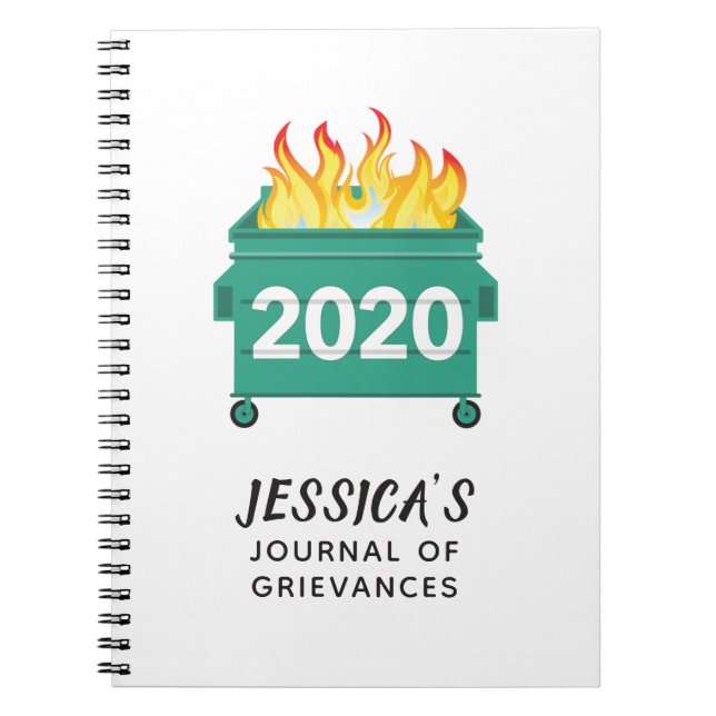 Dumpster Fire 2020 personlig lustig journal Anteckningsbok (Framsidan)