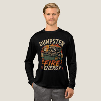 Dumpster Fire Energy Rolig Tvättbjörn T-Shirt