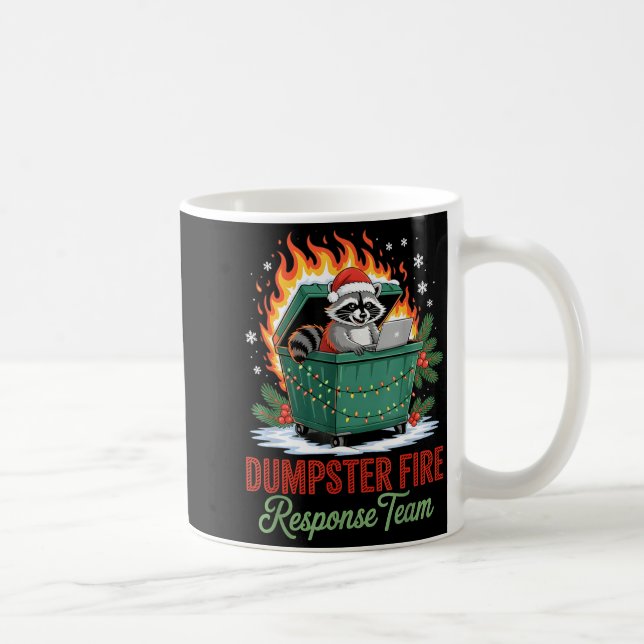 Dumpster Fire Resnse Team Leader Christmas  Kaffemugg (Höger)