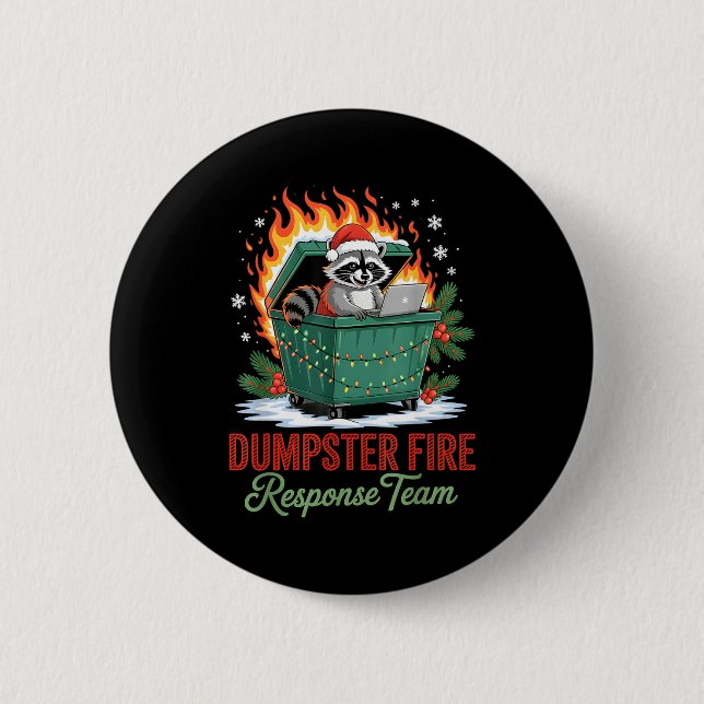 Dumpster Fire Resnse Team Leader Christmas  Knapp (Framsida)