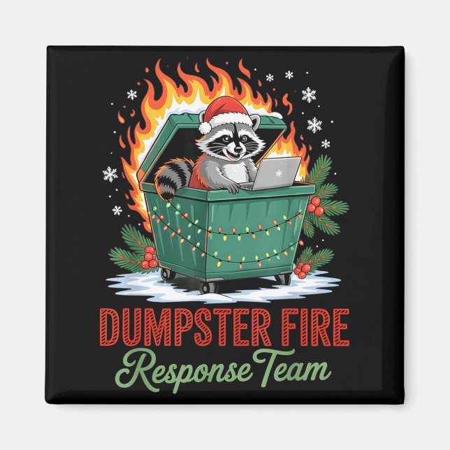 Dumpster Fire Resnse Team Leader Christmas  Magnet (Framsidan)