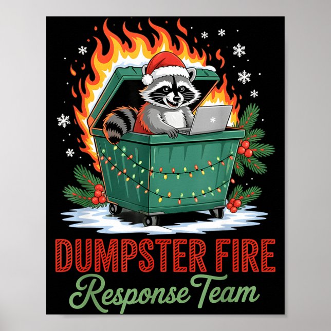 Dumpster Fire Resnse Team Leader Christmas  Poster (Framsidan)