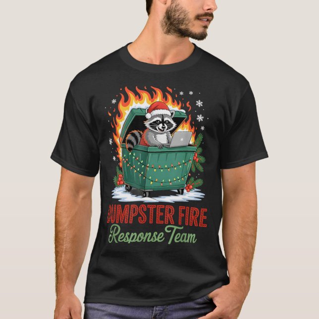 Dumpster Fire Resnse Team Leader Christmas  T Shirt (Framsida)
