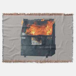 Dumpster Fire - rolig het röra Filt