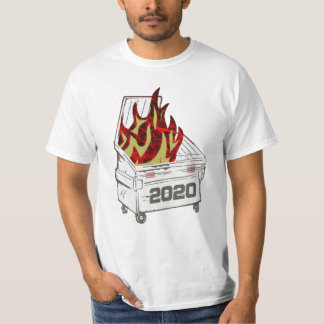 Dumpster Fire Tee Shirt,trashcan,fire,lastbil
