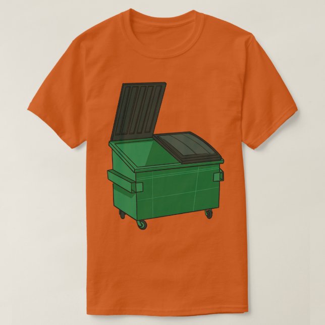 Dumpster Rubbish Tunna T Shirt (Design framsida)