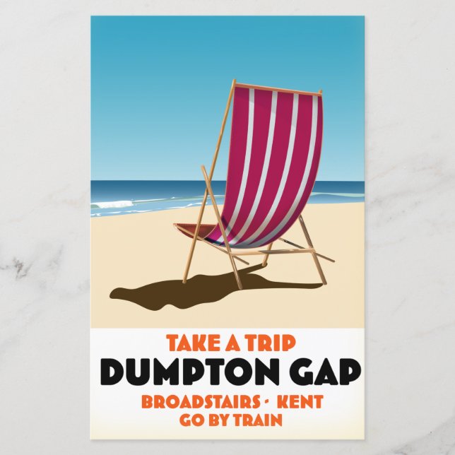 Dumpton Gap Broadstairs Kent vykort över havet Pos (Framsida)