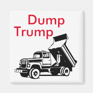 dumptrast lastbil magnet