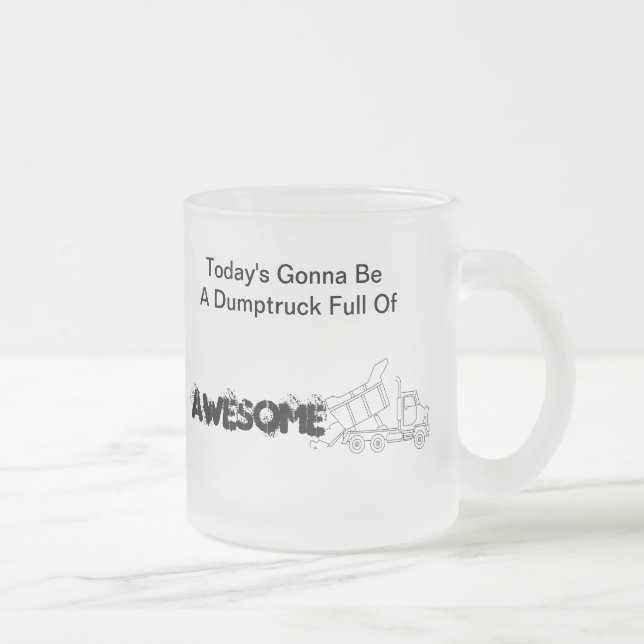 Dumptruck fullt av fantastisk frostad glasmugg (Höger)