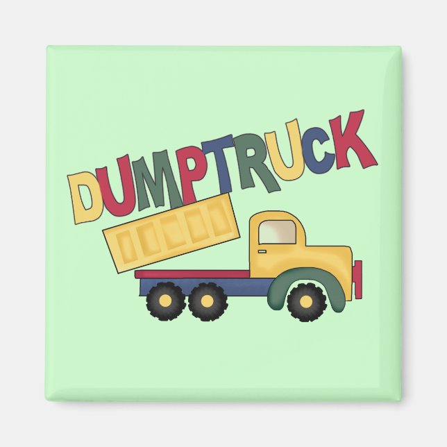 Dumptruckar, skjortor och presenter magnet (Framsidan)