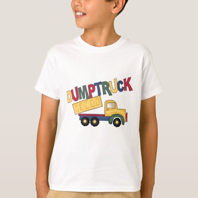 Dumptruckar, skjortor och presenter tee shirt (Framsida)