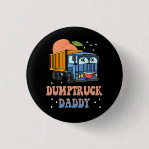 Dumptrucken pappa Retro Groovy Far Day Constructi Knapp