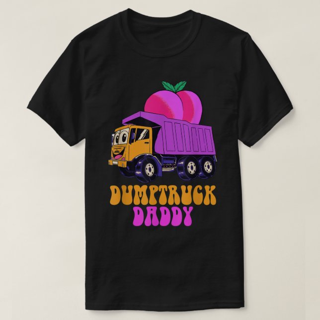 Dumptruk pappa Funny T Shirt (Design framsida)