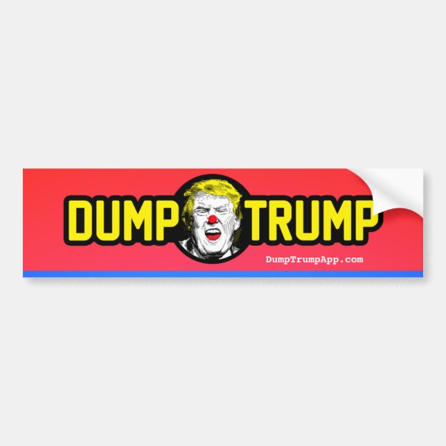 DumpTrump bildekal (Framsidan)