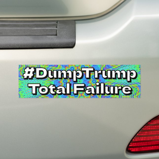#DumpTrump Totalt misslyckande Bildekal (På Bil)