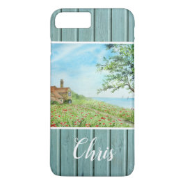 Dumpy Fält liggande vattenfärgsfärg