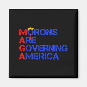 Dumskallar styr Amerika Roligt Trump 2024 _2 Magnet