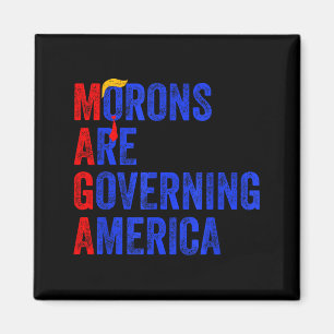 Dumskallar styr Amerika Roligt Trump 2024 _3 Magnet