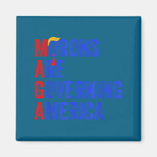 Dumskallar styr Amerika Roligt Trump 2024 Magnet