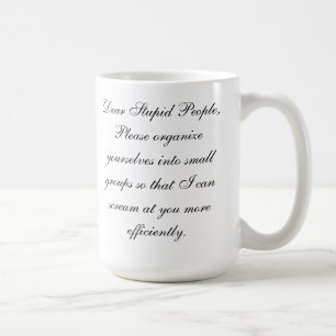 Dumt folk effektivitetsmugg kaffemugg