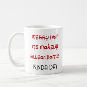 dumt hår, som dagkaffe mugg