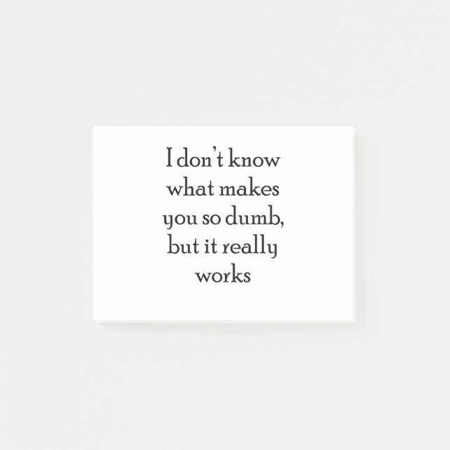 Dumt Post-it Block (Framsida)