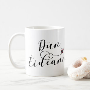 Dùn Èideann Flagga Heart, Edinburgh Kaffemugg