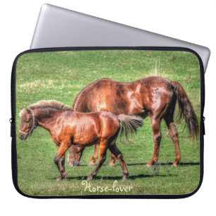 Dun Horses & Fält Horse-älskare Device Sleeve