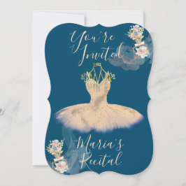 Dun Rosa Guld Ballerina Klänning Blommig Parfym Inbjudningar