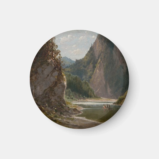 Dunajec-floden i Pieniny-bergen Magnet (Framsidan)