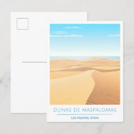 Dunas de Maspalomas Las Palmas Spain Travel Vykort