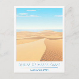 Dunas de Maspalomas Las Palmas Spain Travel Vykort