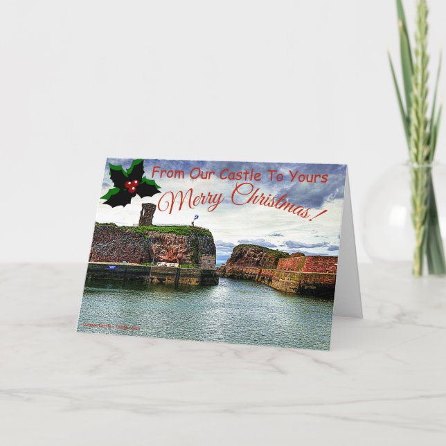 Dunbar Castle - Klan Dunbar-julkort Helgkort (Framsida)