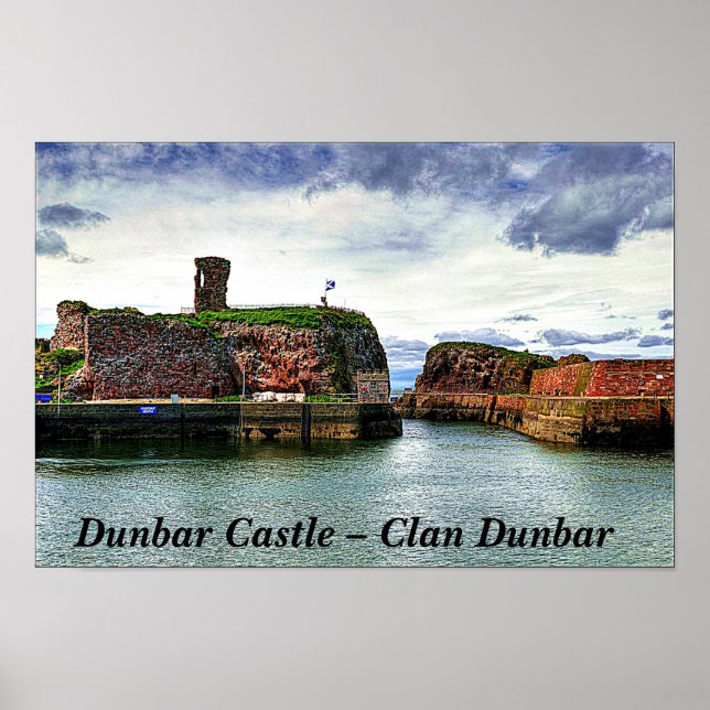 Dunbar Castle - Scottish Klan Dunbar Poster (Framsidan)