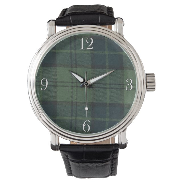 Dunbar Klan Scottish Highlands Tartan Watch Armbandsur (Framsida)