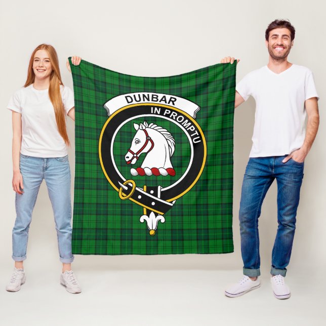 Dunbar Klans Jakt-Tartan Rutmönster Fleecefilt (På plats)