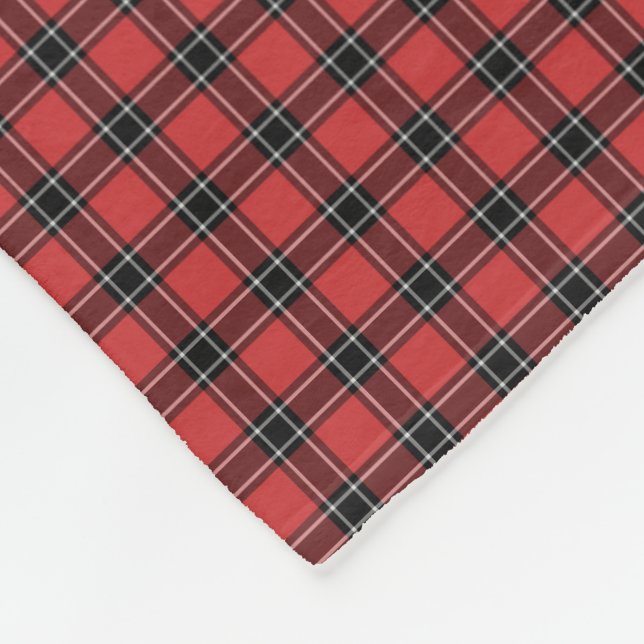 Dunbar Scotland District Tartan Fleece Blanket (Hörn)