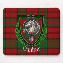 Dunbar Scottish Klan Tartan & Vapensköld Musmatta