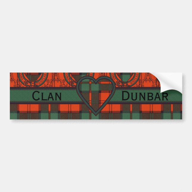 Dunbar skottTartan Bildekal (Framsidan)