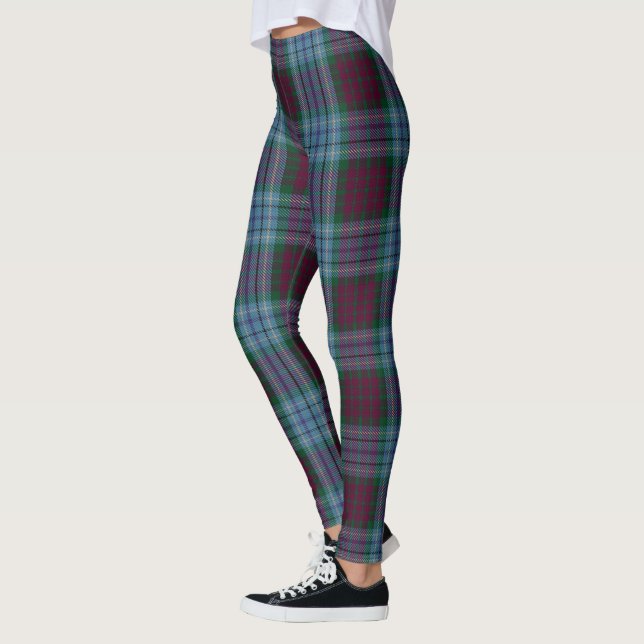Dunbroch Lila Blue Tartan Leggings (Vänster)