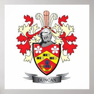 Duncan Family Crest Jackar om Arm Poster