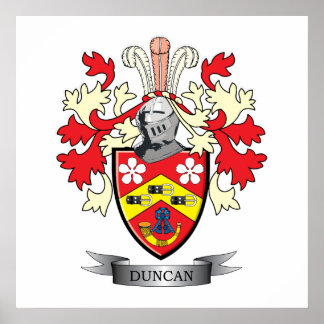 Duncan Family Crest Jackar om Arm Poster