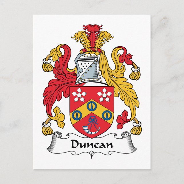 Duncan Family Crest Vykort (Framsida)