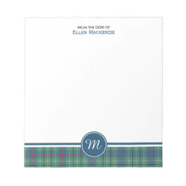 Duncan Klan Ancient Tartan Monogram Note Pad Anteckningsblock