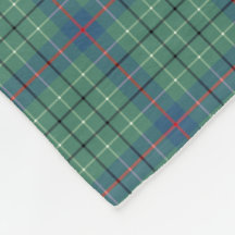Duncan Klan Ljust grönt och Blue Ancient Tartan