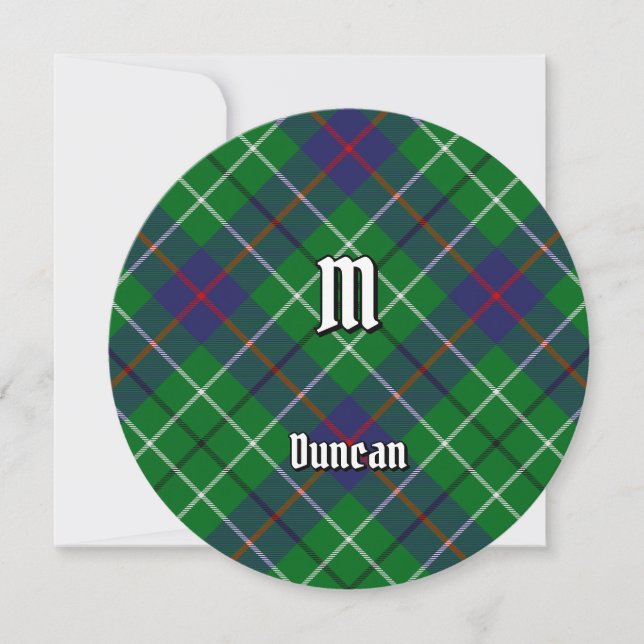 Duncan-klanens tartan inbjudningar (Framsida)