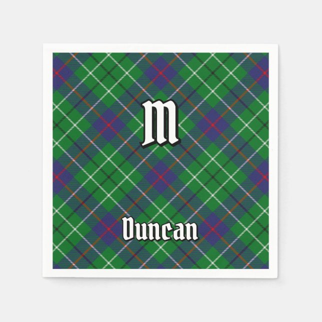 Duncan-klanens tartan pappersservett (Framsidan)